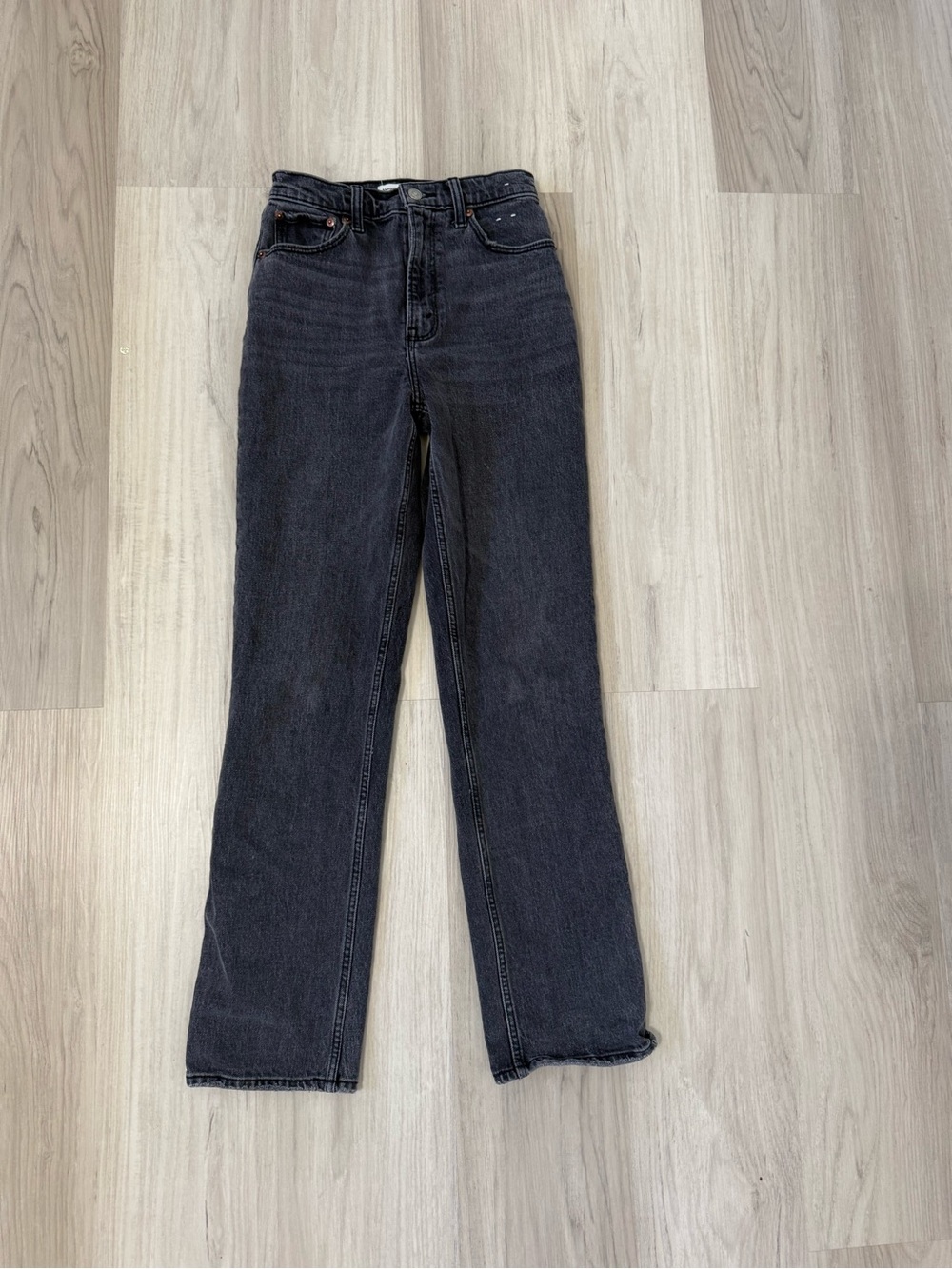Abercrombie & Fitch Straight Leg Black Wash Jeans